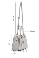 Kadın Gri Uzun Askılı Klasik Kol Çantası | Derimod Kadın Gri Uzun Askılı Klasik Kol Çantası | Derimod