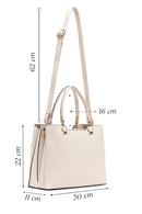 Kadın Krem Uzun Askılı Klasik Kol Çantası | Derimod Kadın Krem Uzun Askılı Klasik Kol Çantası | Derimod