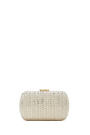 Women's Gold Chain Strap Embellished Mini Box Dress Bag | Derimod Women's Gold Chain Strap Embellished Mini Box Dress Bag | Derimod