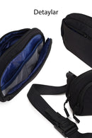 D-Pack Erkek Siyah Uzun Askılı Mini Kumaş El Çantası | Derimod D-Pack Erkek Siyah Uzun Askılı Mini Kumaş El Çantası | Derimod