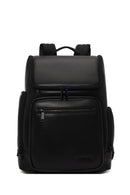 D-Pack Unisex Siyah Deri Sırt Çantası | Derimod D-Pack Unisex Siyah Deri Sırt Çantası | Derimod