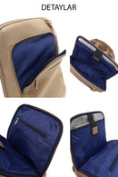 D-Pack Unisex Bej Sırt Çantası | Derimod D-Pack Unisex Bej Sırt Çantası | Derimod