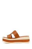 Kadın Taba Kalın Tabanlı Deri Terlik | Derimod Kadın Taba Kalın Tabanlı Deri Terlik | Derimod