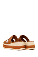 Kadın Taba Kalın Tabanlı Deri Terlik | Derimod Kadın Taba Kalın Tabanlı Deri Terlik | Derimod