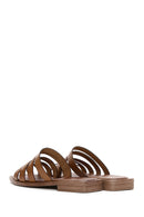 Kadın Taba Parmak Arası Deri Terlik | Derimod Kadın Taba Parmak Arası Deri Terlik | Derimod