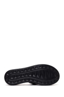 Woman Black Thick-Soled Leather Slipper | Derimod Woman Black Thick-Soled Leather Slipper | Derimod
