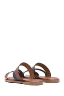 Kadın Çok Renkli Örgülü Deri Terlik | Derimod Kadın Çok Renkli Örgülü Deri Terlik | Derimod