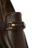 Erkek Kahverengi Tokalı Deri Klasik Loafer | Derimod Erkek Kahverengi Tokalı Deri Klasik Loafer | Derimod