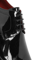 Erkek Siyah Bağcıklı Rugan Deri Klasik Ayakkabı | Derimod Erkek Siyah Bağcıklı Rugan Deri Klasik Ayakkabı | Derimod