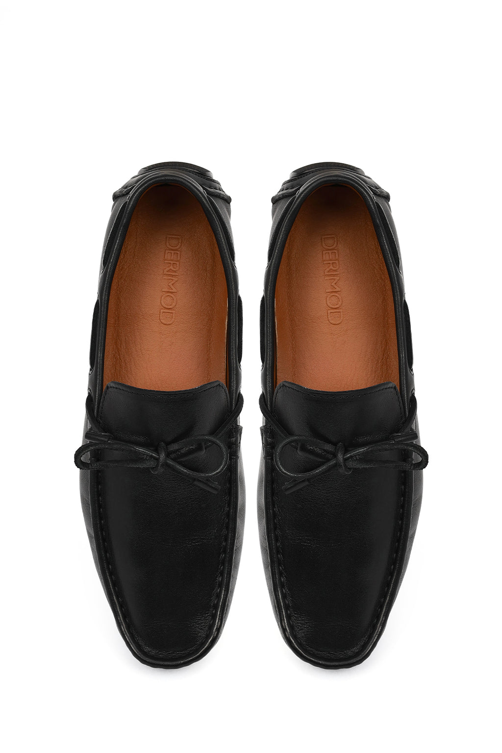 Erkek Siyah Deri Casual Loafer