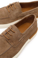 Erkek Bej Bağcıklı Süet Deri Casual Ayakkabı | Derimod Erkek Bej Bağcıklı Süet Deri Casual Ayakkabı | Derimod