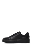 Male Black Lace-Up Chunky-Sole Leather Sneaker | Derimod Male Black Lace-Up Chunky-Sole Leather Sneaker | Derimod