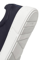 Erkek Lacivert Bağcıklı Kalın Tabanlı Deri Sneaker | Derimod Erkek Lacivert Bağcıklı Kalın Tabanlı Deri Sneaker | Derimod