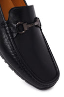 Erkek Siyah Tokalı Deri Loafer | Derimod Erkek Siyah Tokalı Deri Loafer | Derimod