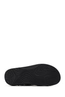 Erkek Siyah Deri Sandalet | Derimod Erkek Siyah Deri Sandalet | Derimod