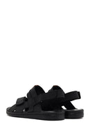 Erkek Siyah Deri Sandalet | Derimod Erkek Siyah Deri Sandalet | Derimod