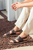 Erkek Kahverengi Deri Sandalet | Derimod Erkek Kahverengi Deri Sandalet | Derimod