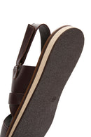 Erkek Kahverengi Deri Sandalet | Derimod Erkek Kahverengi Deri Sandalet | Derimod