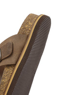 Erkek Bej Nubuk Deri Terlik | Derimod Erkek Bej Nubuk Deri Terlik | Derimod