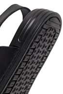 Erkek Siyah Nubuk Deri Sandalet | Derimod Erkek Siyah Nubuk Deri Sandalet | Derimod