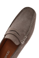 Erkek Vizon Süet Deri Loafer | Derimod Erkek Vizon Süet Deri Loafer | Derimod