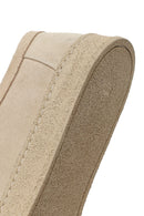 Erkek Bej Bağcıklı Kalın Tabanlı Süet Deri Casual Ayakkabı | Derimod Erkek Bej Bağcıklı Kalın Tabanlı Süet Deri Casual Ayakkabı | Derimod