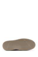 Erkek Bej Bağcıklı Kalın Tabanlı Süet Deri Sneaker | Derimod Erkek Bej Bağcıklı Kalın Tabanlı Süet Deri Sneaker | Derimod