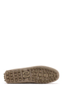 Erkek Vizon Tokalı Süet Deri Loafer | Derimod Erkek Vizon Tokalı Süet Deri Loafer | Derimod