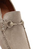 Erkek Vizon Tokalı Süet Deri Loafer | Derimod Erkek Vizon Tokalı Süet Deri Loafer | Derimod