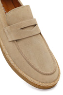 Erkek Bej Süet Deri Loafer | Derimod Erkek Bej Süet Deri Loafer | Derimod