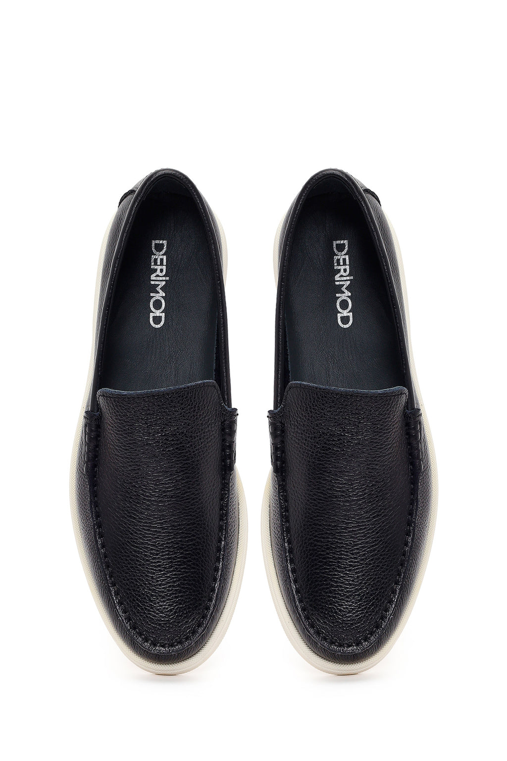 Erkek Siyah Deri Casual Loafer