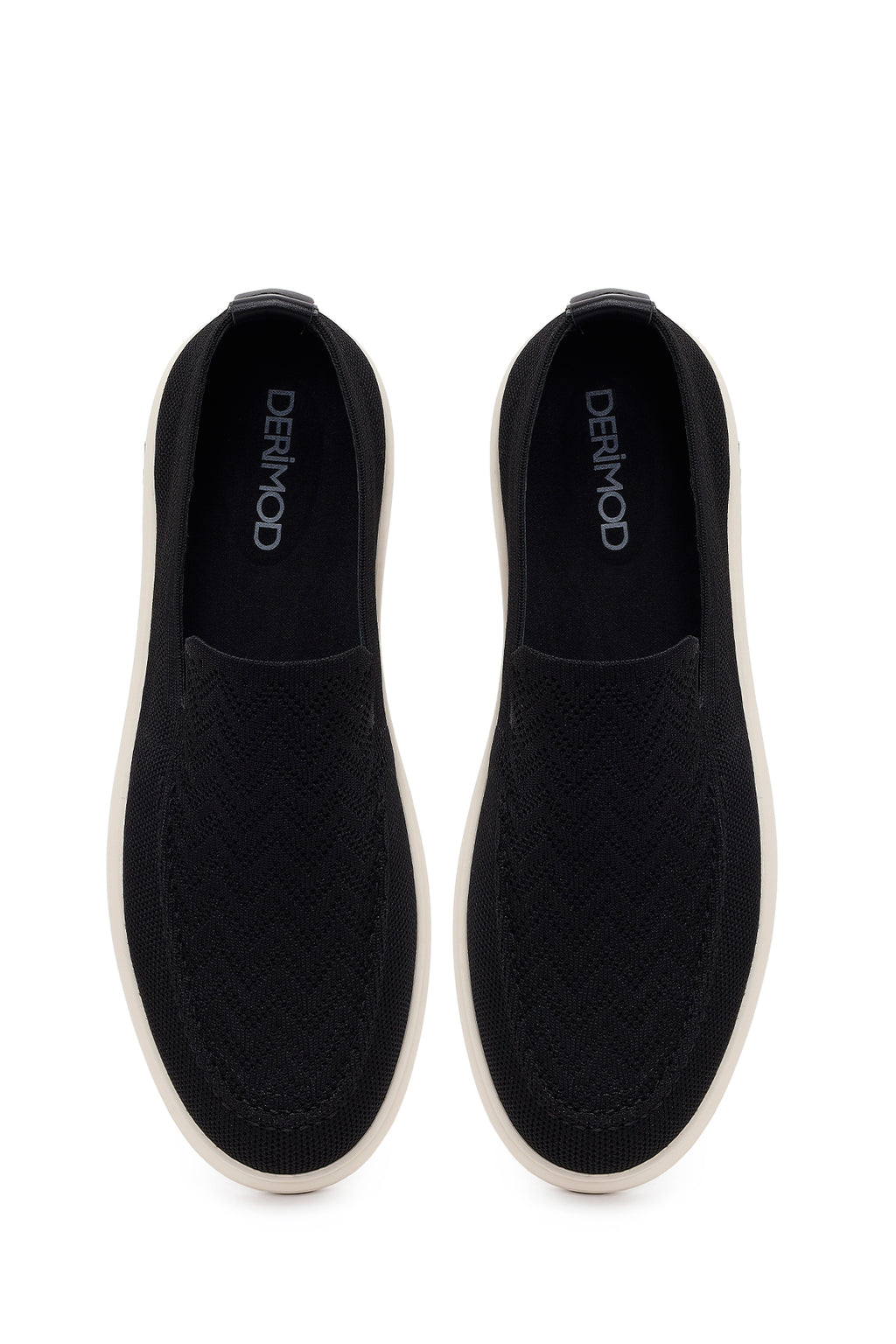 Erkek Siyah Desenli Kumaş Loafer