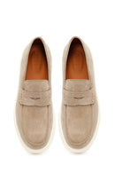 Erkek Bej Süet Deri Casual Loafer | Derimod Erkek Bej Süet Deri Casual Loafer | Derimod