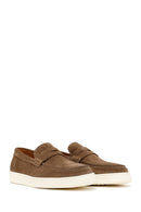Erkek Taba Süet Deri Casual Loafer | Derimod Erkek Taba Süet Deri Casual Loafer | Derimod