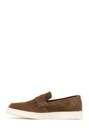 Erkek Taba Süet Deri Casual Loafer | Derimod Erkek Taba Süet Deri Casual Loafer | Derimod