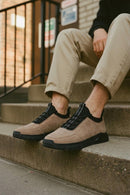 Erkek Vizon Bağcıklı Nubuk Deri Sneaker | Derimod Erkek Vizon Bağcıklı Nubuk Deri Sneaker | Derimod