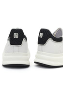 Erkek Beyaz Bağcıklı Kalın Tabanlı Deri Sneaker | Derimod Erkek Beyaz Bağcıklı Kalın Tabanlı Deri Sneaker | Derimod