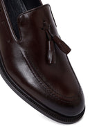 Male Brown Tasselled Leather Classic Loafer | Derimod Male Brown Tasselled Leather Classic Loafer | Derimod