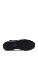 Erkek Siyah Bağcıklı Deri Casual Sneaker | Derimod Erkek Siyah Bağcıklı Deri Casual Sneaker | Derimod