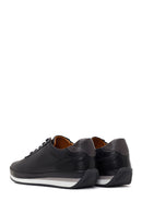 Erkek Siyah Bağcıklı Deri Casual Sneaker | Derimod Erkek Siyah Bağcıklı Deri Casual Sneaker | Derimod