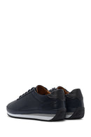 Erkek Lacivert Bağcıklı Deri Casual Sneaker | Derimod Erkek Lacivert Bağcıklı Deri Casual Sneaker | Derimod