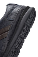 Erkek Lacivert Bağcıklı Deri Casual Sneaker | Derimod Erkek Lacivert Bağcıklı Deri Casual Sneaker | Derimod