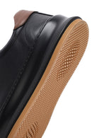 Erkek Siyah Bağcıklı Kalın Tabanlı Deri Sneaker | Derimod Erkek Siyah Bağcıklı Kalın Tabanlı Deri Sneaker | Derimod