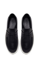 Erkek Siyah Deri Loafer | Derimod Erkek Siyah Deri Loafer | Derimod