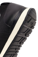 Men's Black Lace-Up Fabric Sneakers | Derimod Men's Black Lace-Up Fabric Sneakers | Derimod