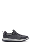 Derimod Zero Men's Gray Lace-Up Thick Soled Fabric Sneaker | Derimod Derimod Zero Men's Gray Lace-Up Thick Soled Fabric Sneaker | Derimod