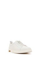 Erkek Beyaz Deri Sneaker | Derimod Erkek Beyaz Deri Sneaker | Derimod