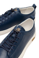 Erkek Lacivert Deri Sneaker | Derimod Erkek Lacivert Deri Sneaker | Derimod