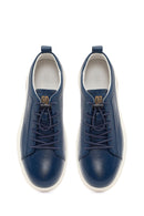 Erkek Lacivert Deri Sneaker | Derimod Erkek Lacivert Deri Sneaker | Derimod
