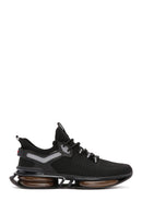 Derimod Zero Male Black Lace-Up Thick-Soled Fabric Sneakers | Derimod Derimod Zero Male Black Lace-Up Thick-Soled Fabric Sneakers | Derimod